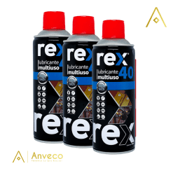 Lubricante Con Aplicador Rex 40 Multiuso 400 Ml (Smart Pack x 3 Unidades)