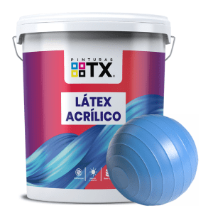 Látex acrílico celeste 20 kg interior y exterior