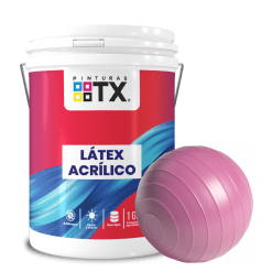 Látex acrílico rosa 1 galón interior y exterior