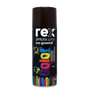 Pintura spray Rex marrón café 400 ml uso general
