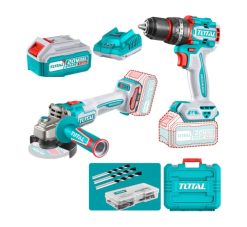 Kit Taladro de Impacto + Esmeril Inalámbrico 20V TOTAL TCKLI20273