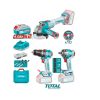 KIT INALAMBRICO TOTAL 20V 3 HERRAMIENTAS BRUSHLESS CON BATERIAS Y ACCESORIOS.